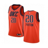 Men's Nike Oklahoma City Thunder #20 Gary Payton Orange Swingman Jersey - Earned Edition