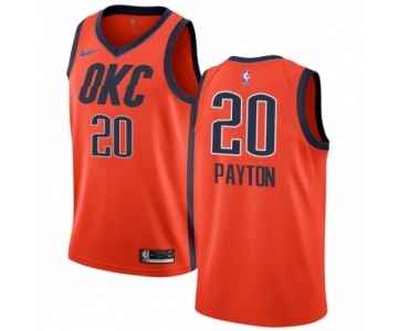 Men's Nike Oklahoma City Thunder #20 Gary Payton Orange Swingman Jersey - Earned Edition