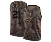 Men's Nike Oklahoma City Thunder #21 Andre Roberson Swingman Camo Realtree Collection NBA Jersey