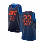 Men's Nike Oklahoma City Thunder #22 Hamidou Diallo Swingman Navy Blue NBA Jersey Statement Edition