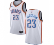 Men's Nike Oklahoma City Thunder #23 Terrance Ferguson Swingman White Home NBA Jersey - Association Edition