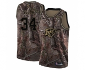 Men's Nike Oklahoma City Thunder #34 Ray Allen Swingman Camo Realtree Collection NBA Jersey