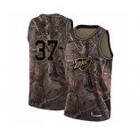 Men's Nike Oklahoma City Thunder #37 Kevin Hervey Swingman Camo Realtree Collection NBA Jersey