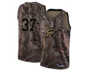 Men's Nike Oklahoma City Thunder #37 Kevin Hervey Swingman Camo Realtree Collection NBA Jersey