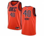 Men's Nike Oklahoma City Thunder #40 Shawn Kemp Orange Swingman Jersey - Earned Edition