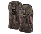 Men's Nike Oklahoma City Thunder #5 Devon Hall Swingman Camo Realtree Collection NBA Jersey