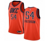 Men's Nike Oklahoma City Thunder #54 Patrick Patterson Orange Swingman Jersey - Earned Edition