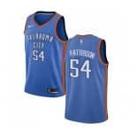 Men's Nike Oklahoma City Thunder #54 Patrick Patterson Swingman Royal Blue Road NBA Jersey - Icon Edition