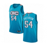 Men's Nike Oklahoma City Thunder #54 Patrick Patterson Swingman Turquoise NBA Jersey - City Edition