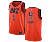 Men's Nike Oklahoma City Thunder #9 Jerami Grant Orange Swingman Jersey - Earned Edition