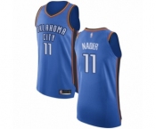 Men's Oklahoma City Thunder #11 Abdel Nader Authentic Royal Blue Basketball Jersey - Icon Edition