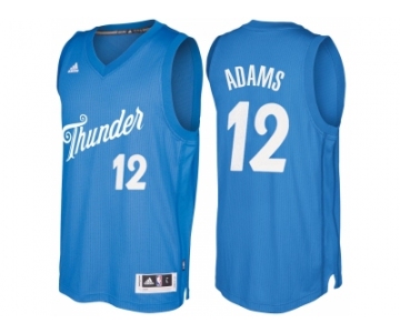 Men's Oklahoma City Thunder #12 Steven Adams Blue 2016 Christmas Day NBA Swingman Jersey