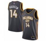 Men's Oklahoma City Thunder #14 D.J. Augustin Swingman Charcoal Basketball Jersey - 2019-20 City Edition