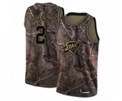 Men's Oklahoma City Thunder #2 Shai Gilgeous-Alexander Swingman Camo Realtree Collection Basketball Jersey