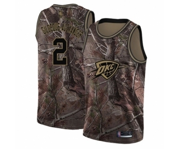 Men's Oklahoma City Thunder #2 Shai Gilgeous-Alexander Swingman Camo Realtree Collection Basketball Jersey