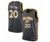 Men's Oklahoma City Thunder #20 Gary Payton Authentic Charcoal Basketball Jersey - 2019-20 City Edition