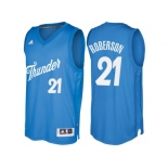 Men's Oklahoma City Thunder #21 Andre Roberson Blue 2016 Christmas Day NBA Swingman Jersey