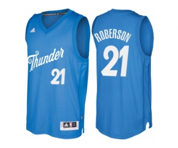 Men's Oklahoma City Thunder #21 Andre Roberson Blue 2016 Christmas Day NBA Swingman Jersey