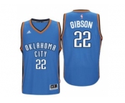 Men's Oklahoma City Thunder #22 Taj Gibson adidas Light Blue Player Swingman Jersey