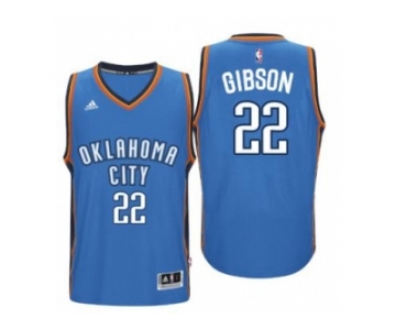 Men's Oklahoma City Thunder #22 Taj Gibson adidas Light Blue Player Swingman Jersey