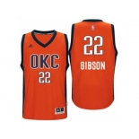 Men's Oklahoma City Thunder #22 Taj Gibson adidas Orange Player Swingman Jersey