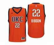 Men's Oklahoma City Thunder #22 Taj Gibson adidas Orange Player Swingman Jersey