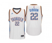 Men's Oklahoma City Thunder #22 Taj Gibson adidas White Player Swingman Jersey