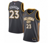 Men's Oklahoma City Thunder #23 Terrance Ferguson Authentic Charcoal Basketball Jersey - 2019-20 City Edition