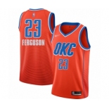 Men's Oklahoma City Thunder #23 Terrance Ferguson Swingman Orange Finished Basketball Jersey - Statement Edition