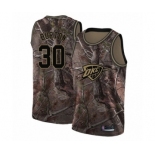 Men's Oklahoma City Thunder #30 Deonte Burton Swingman Camo Realtree Collection Basketball Jersey