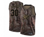 Men's Oklahoma City Thunder #30 Deonte Burton Swingman Camo Realtree Collection Basketball Jersey