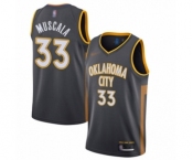 Men's Oklahoma City Thunder #33 Mike Muscala Swingman Charcoal Basketball Jersey - 2019-20 City Edition