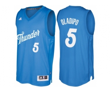 Men's Oklahoma City Thunder #5 Victor Oladipo Blue 2016 Christmas Day NBA Swingman Jersey