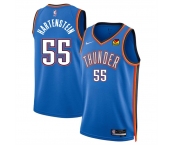 Men's Oklahoma City Thunder #55 Isaiah Hartenstein Blue Icon Edition Stitched Basketball Jersey