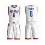 Men's Oklahoma City Thunder #6 Hamidou Diallo Authentic White Basketball Suit Jersey - Association Edition