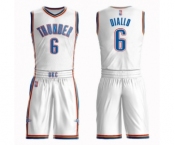 Men's Oklahoma City Thunder #6 Hamidou Diallo Authentic White Basketball Suit Jersey - Association Edition