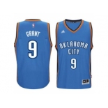 Men's Oklahoma City Thunder #9 Jerami Grant adidas Light Blue New Swingman Road Jersey