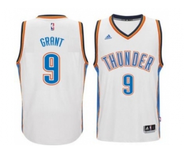 Men's Oklahoma City Thunder #9 Jerami Grant adidas White New Swingman Home Jersey