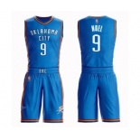 Men's Oklahoma City Thunder #9 Nerlens Noel Authentic Royal Blue Basketball Suit Jersey - Icon Edition