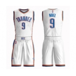 Men's Oklahoma City Thunder #9 Nerlens Noel Authentic White Basketball Suit Jersey - Association Edition