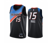 Nike Thunder #15 Josh Hall Black NBA Swingman 2020-21 City Edition Jersey