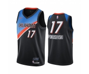 Nike Thunder #17 Aleksej Pokusevski Black NBA Swingman 2020-21 City Edition Jersey