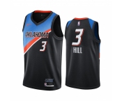 Nike Thunder #3 George Hill Black NBA Swingman 2020-21 City Edition Jersey