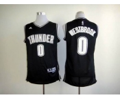 nba oklahoma city thunder #0 westbrook black