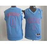 nba oklahoma city thunder #0 westbrook blue[fullblue]