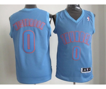 nba oklahoma city thunder #0 westbrook blue[fullblue]