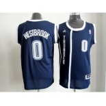 nba oklahoma city thunder #0 westbrook blue[revolution 30 swingman]