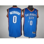 nba oklahoma city thunder #0 westbrook blue[revolution 30]