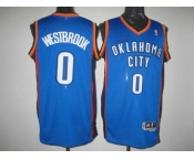 nba oklahoma city thunder #0 westbrook blue[revolution 30]