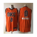 nba oklahoma city thunder #0 westbrook orange